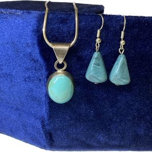 Turquoise Necklace and Earring set